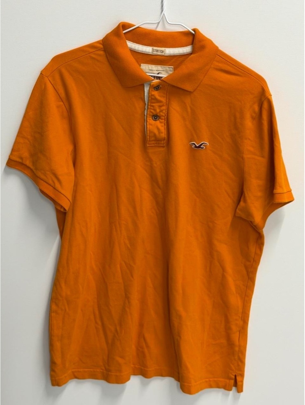 Hollister Orange Short Sleeve Polo Shirt